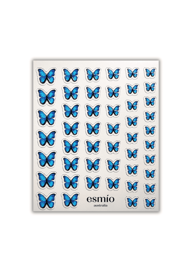 Butterfly Textured Nail Art Stickers