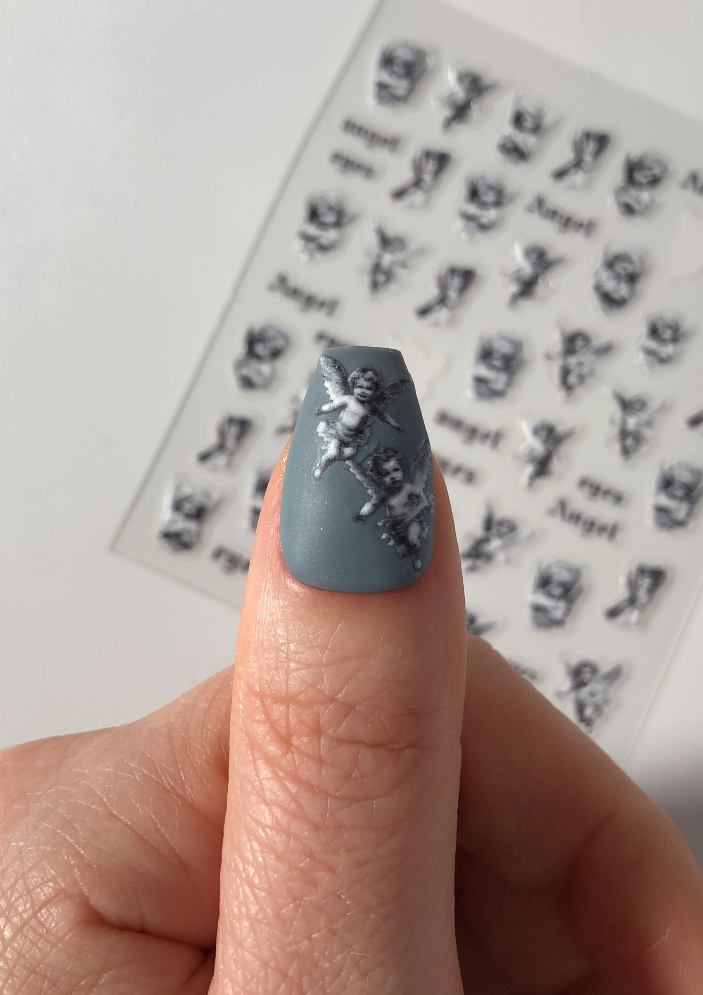 Divine Whisper Textured Nail Art Stickers