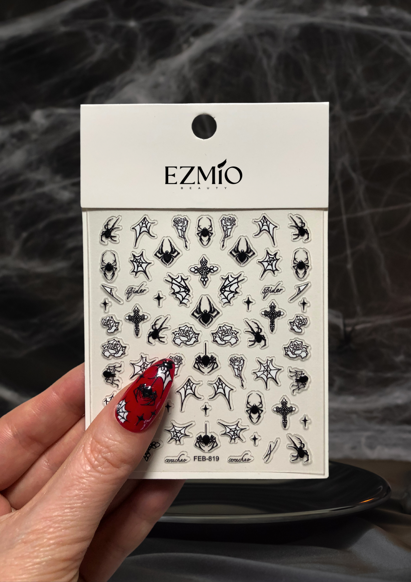 Gothic Garden Textured Nail Art Stickers